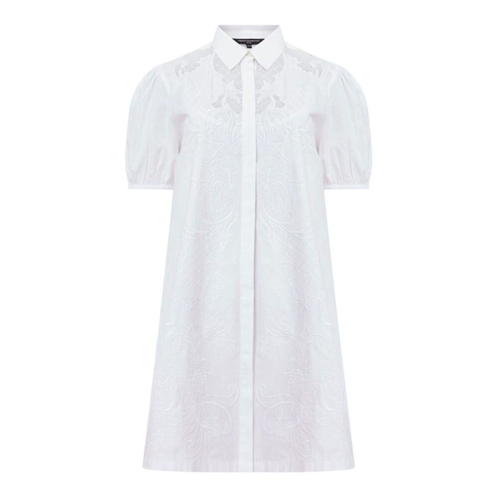 French Connection Womens/Ladies Cambria Broderie Shirt Dress / White